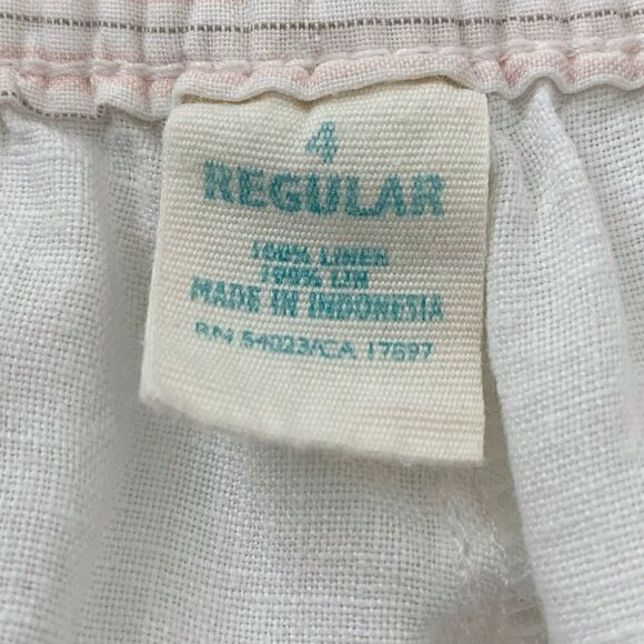 Old Navy Maternity 100% Linen White Summer Shorts, Size 4 - Picture 9 of 11